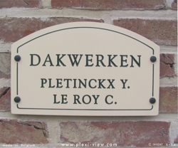 Plaque professionnelle Cottage 020