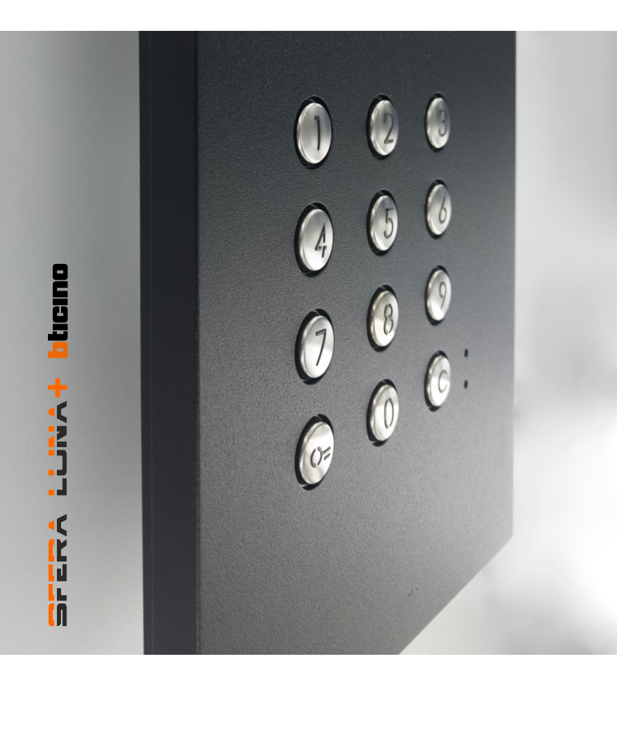 Video Parlofonie SFERA LUNA+3 Push-buttons Keypad High-End Bticino