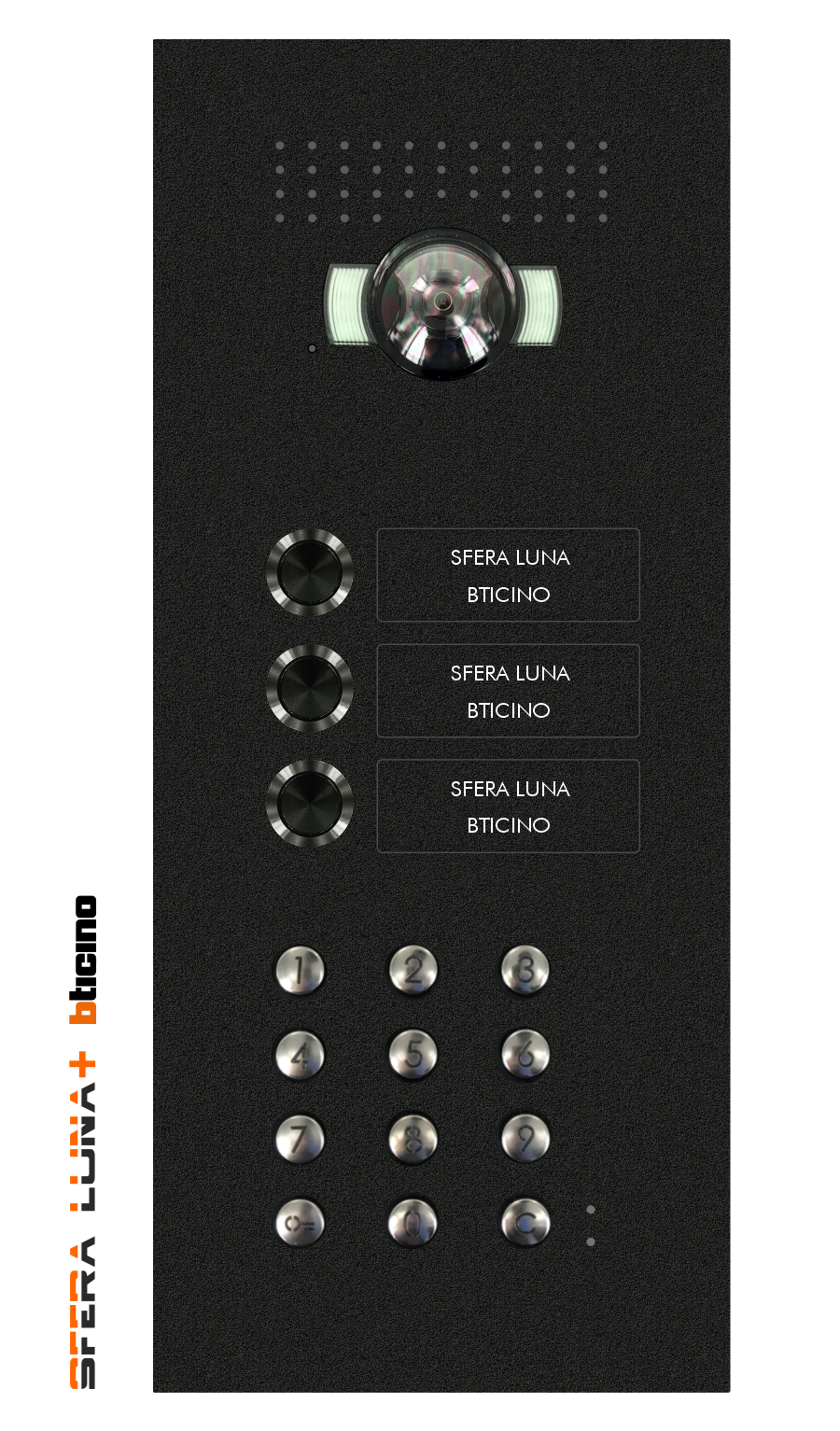 Video Parlofonie SFERA LUNA+3 Push-buttons Keypad High-End Bticino