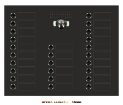 SFERA LUNA+ da 17 → 26 Pulsanti di chiamata ┃ VIDEOCITOFONO Bticino