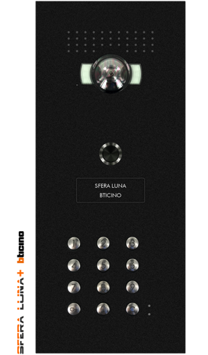 Video Parlofonie High-End Bticino SFERA LUNA+1 code keyboard