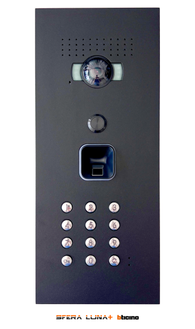 SFERA LUNA EKEY S-LINE Fingerprint reader + Keypad Video entry panel High-End Bticino