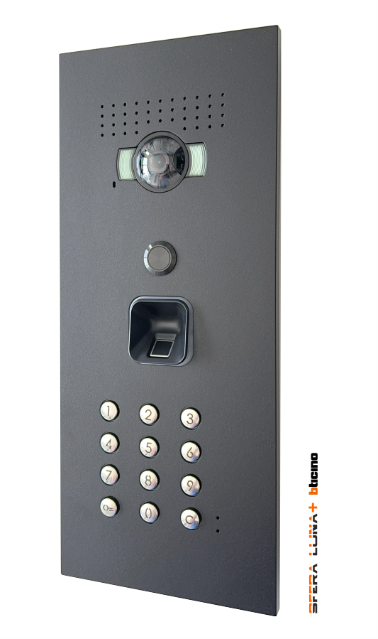 SFERA LUNA EKEY S-LINE Fingerprint reader + Keypad Video entry panel High-End Bticino