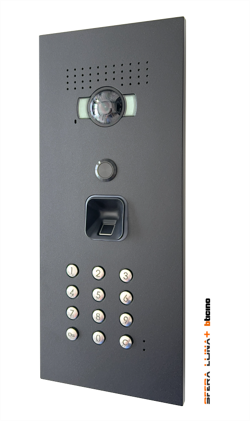 SFERA LUNA EKEY S-LINE Fingerprint reader + Keypad Video entry panel High-End Bticino