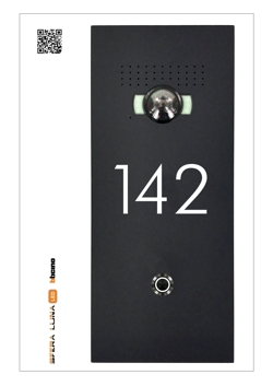 SFERA LUNA+ Frontale per pulsantiera Videocitofonica di Bticino con numero civico LED