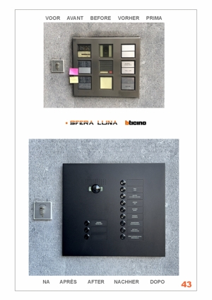 SFERA LUNA 10 → 16 Call Buttons ┃ Audio/Video door entry system Bticino (3500030+3500030)