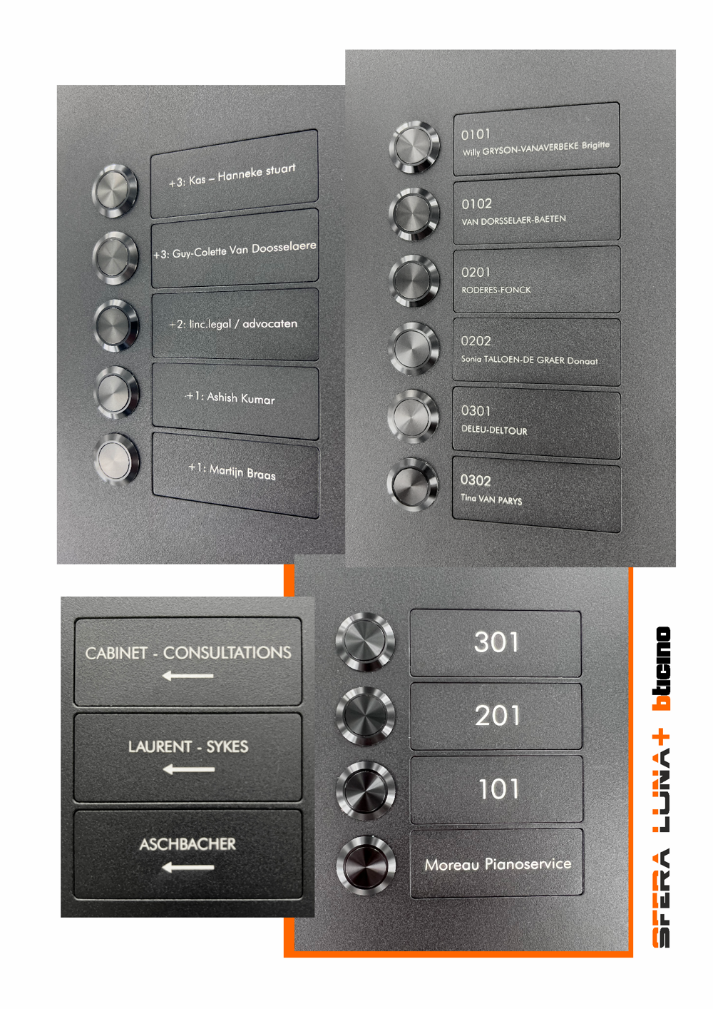 Plaque nominative gravée au laser – Sfera Luna