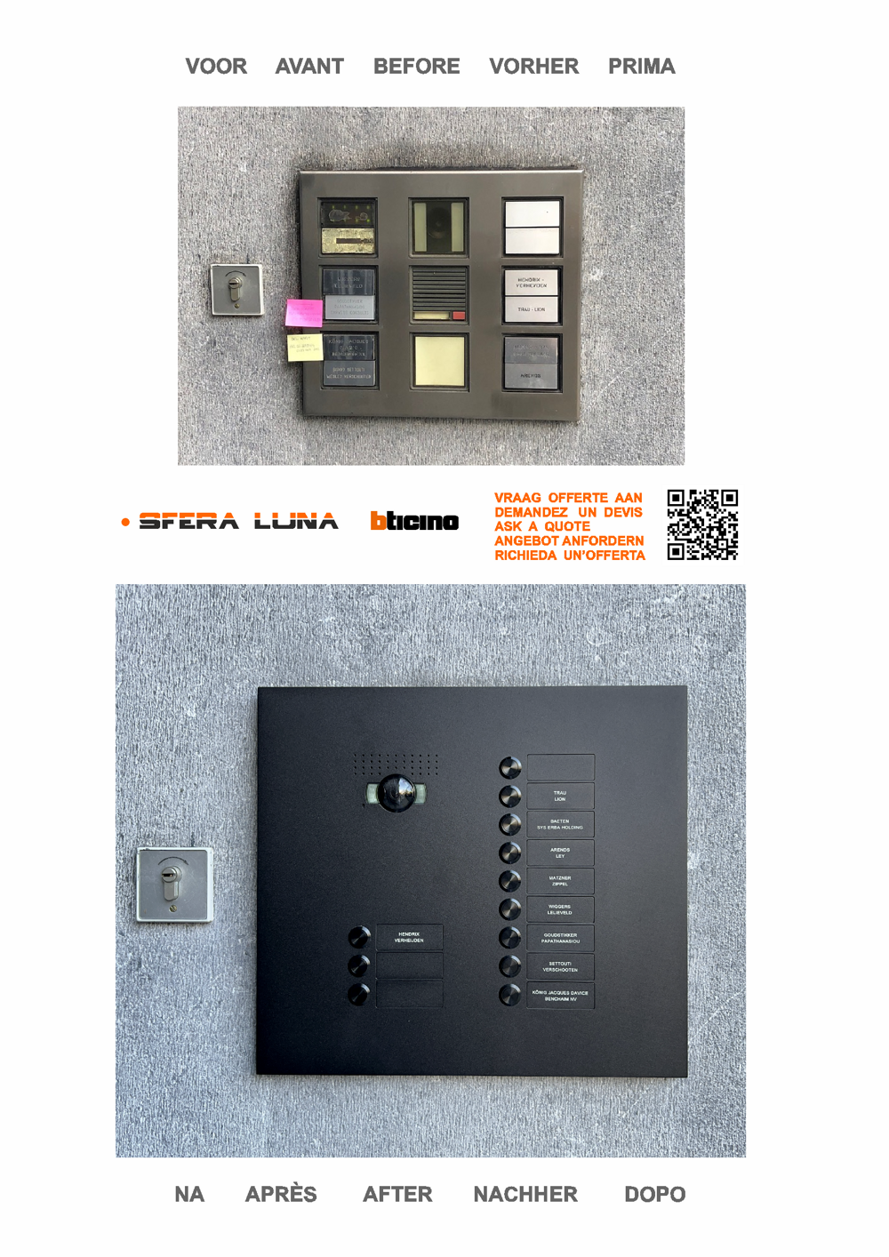 Laser-Engraved Nameplate – Sfera Luna