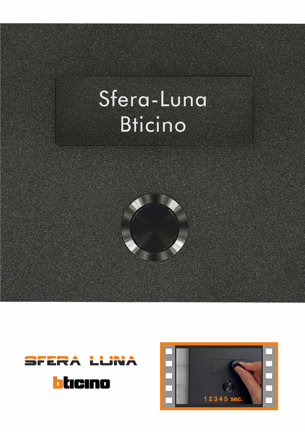 NAMENSSCHILD / NAMENPLAKETTE SFERA LUNA + Lasergravierter Name