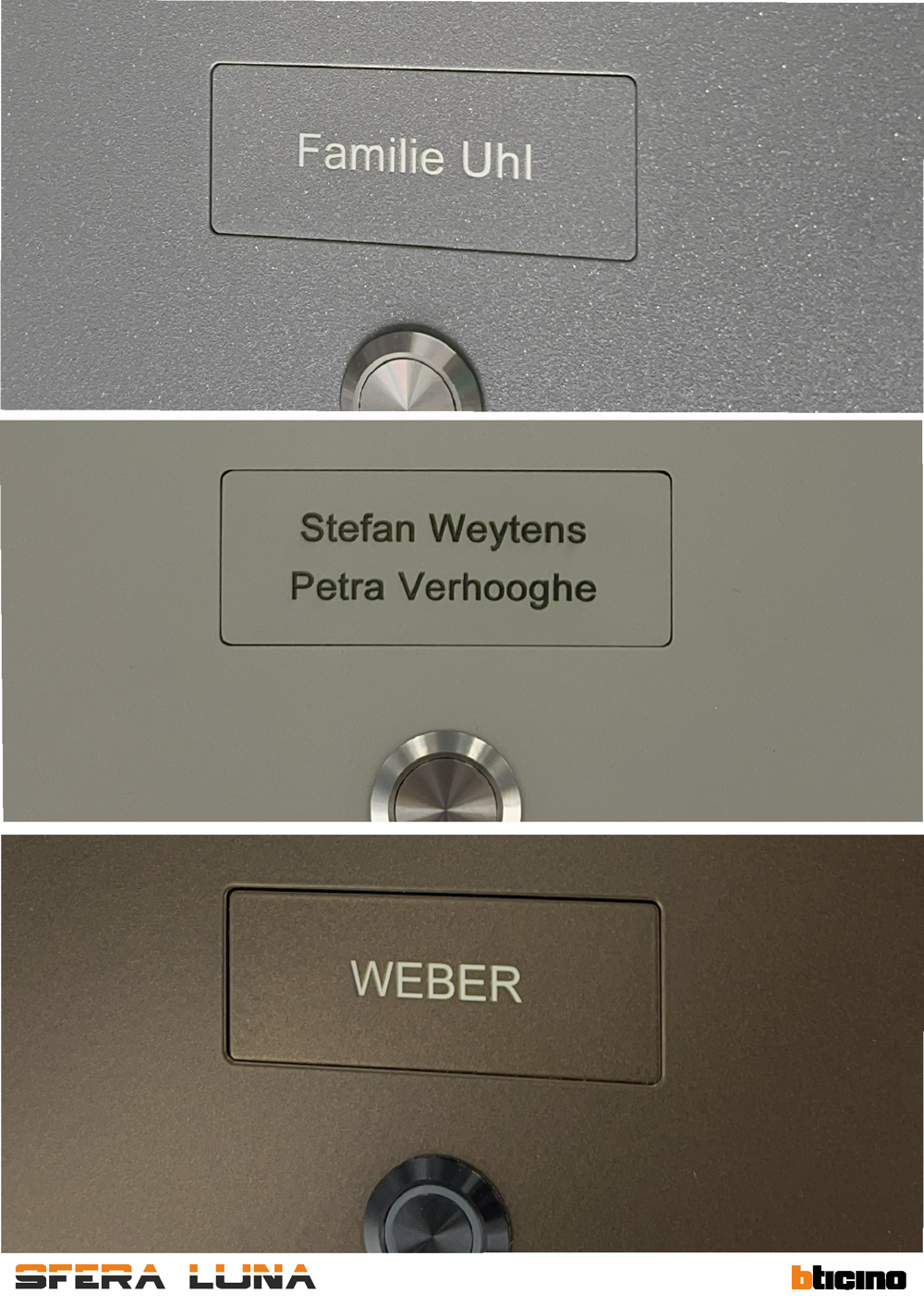 Laser-Engraved Nameplate – Sfera Luna