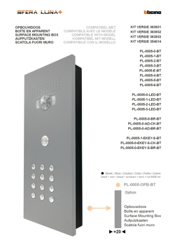SCATOLA DA ESTERNO | SFERA LUNA | 3 MODULI | BTICINO