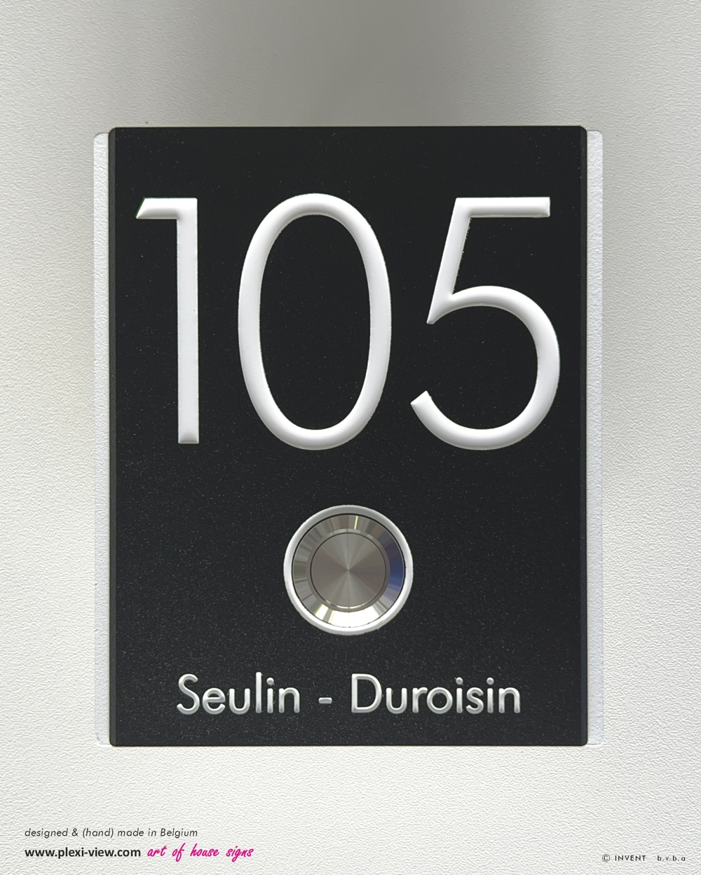 DOORBELL AVANT HOUSE SIGN & NAME ENGRAVED