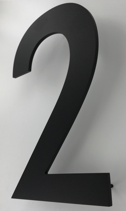 Numero civico 2D 10cm – Fresato artigianalmente