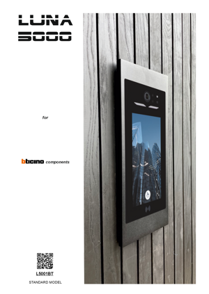 LUNA 5000 PREMIUM video front panel + base for module 345000 Bticino