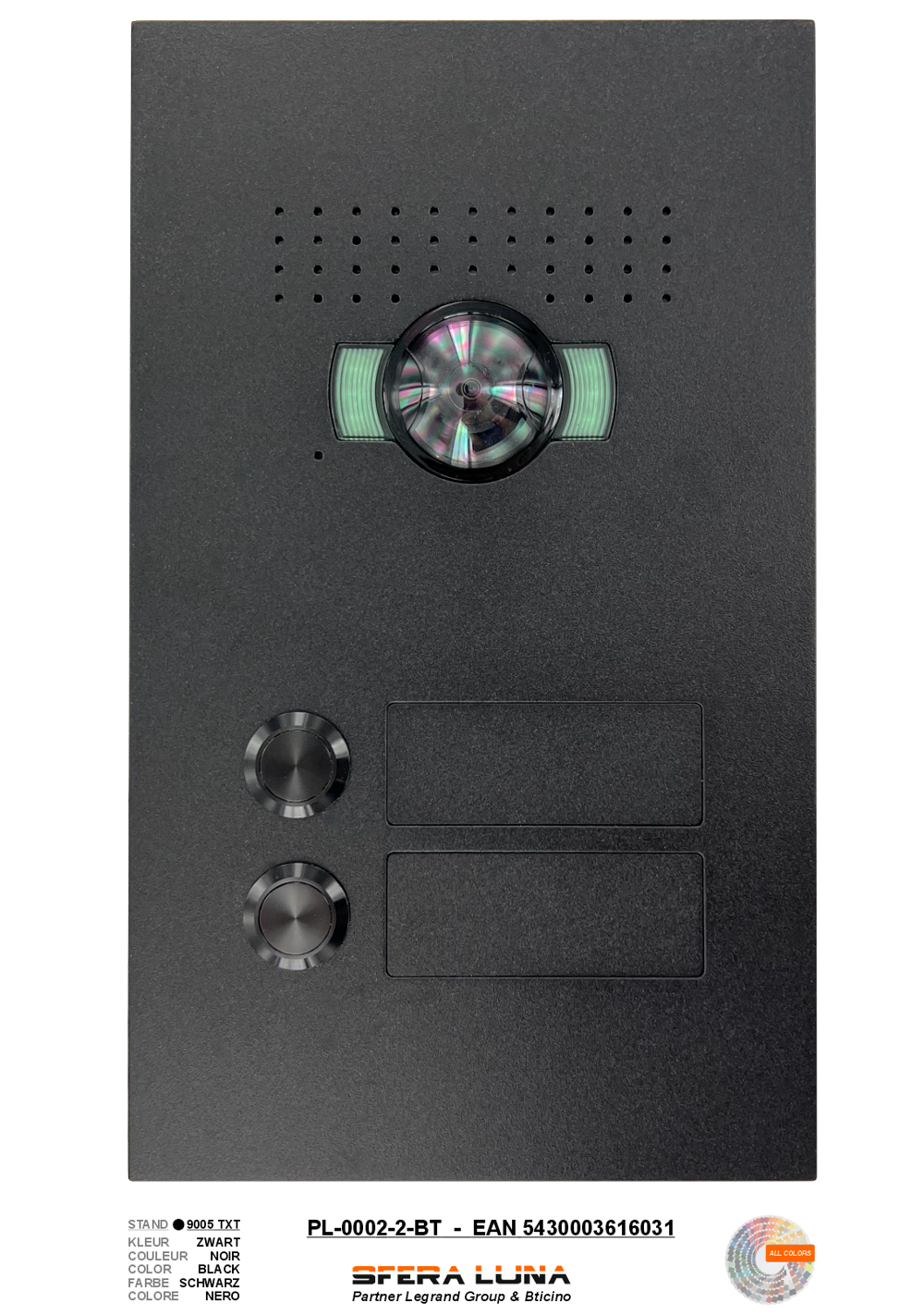 SFERA LUNA2 Boutons Vidéo-parlophonie Bticino haut de gamme