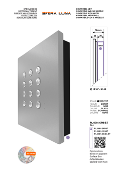 Surface mounted box SFERA LUNA 1 MODULES