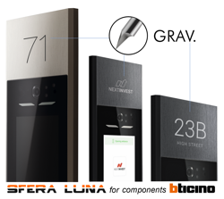 Gravur Hausnummer - Abdeckplatte Linea 5000