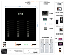 SFERA LUNA 24 Call/Push Buttons for Audio/Video door entry system Bticino
