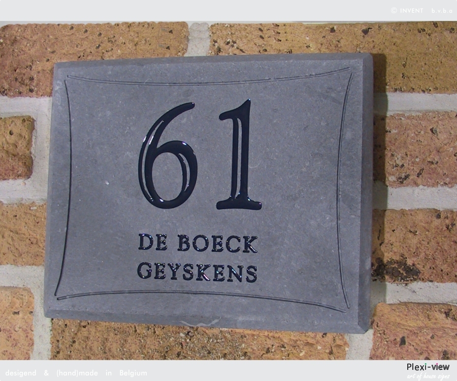 House sign Stone Style 03