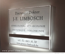 PLAQUE PROFESSIONNELLE LED DOCTEUR LUMIBLOCK 01-50X45
